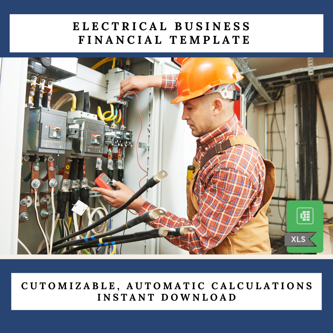 Plumbing Contractor Financial Plan | Excel Forecast & Budgeting Tool |Plumbing Business Financial Projection Excel Template