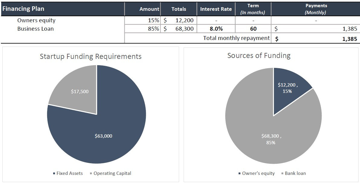 Cleaning Company Financial Template
